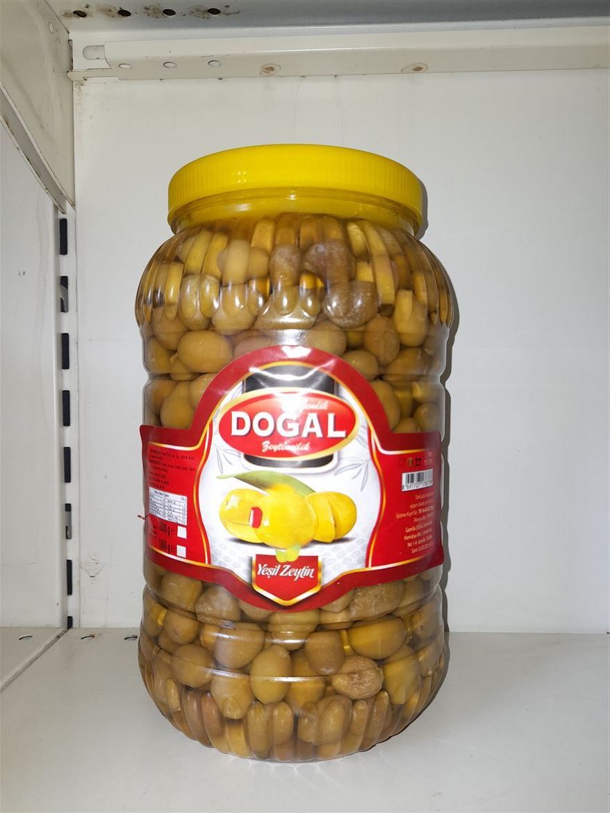 Doğal El Yapımı Çizik Yeşil Zeytin 2 kg