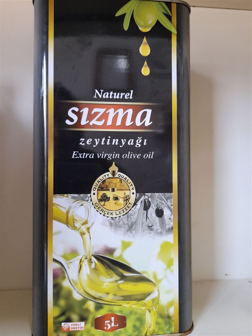 Natürel Sızma Zeytinyağı 5 Litre (Teneke)